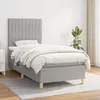 Image de VIDAXL Tissu gris clair 90x200 cm