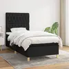 Image de VIDAXL 90x200 cm Tissu - Noir