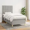 Image de VIDAXL 90x190 cm Tissu - Gris clair