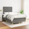 Image de vidaXL Sommier Gris foncé 120x200 cm