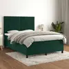 Image de VidaXL Sommier à lattes et matelas vert foncé