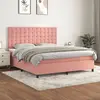 Image de VIDAXL vidaXL Sommier avec matelas - Rose 180x200 cm