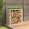 Image de vidaXL Porte-bûches d'extérieur - Bois de pin