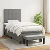 Image de VIDAXL Sommier & Matelas 90x200 cm - Gris foncé