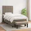 Image de vidaXL Sommier à lattes avec matelas - Taupe 100x200 cm