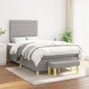 Image de vidaXL Lit 120x200 cm - Gris clair