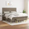 Image de vidaXL Lit avec Sommier - Taupe 160x200 cm