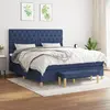 Image de vidaXL Sommier à lattes avec matelas 160x200 cm - Bleu