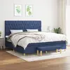 Image de VIDAXL vidaXL Sommier à lattes avec matelas 200x200 cm - Bleu