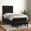 Image de vidaXL Sommier à lattes et matelas - Noir - 90x200 cm