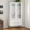 Image de VidaXL Armoire à vitrine MOLDE - Blanc