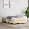 Image de vidaXL Sommier à lattes avec matelas 120x200 - Crème