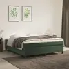 Image de vidaXL Sommier à lattes Velours 180x200 - Vert foncé