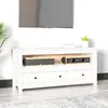 Image de vidaXL Meuble TV Bois Blanc