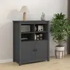 Image de VIDAXL Buffet - Gris 83 x 41,5 x 100 cm