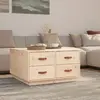 Image de vidaXL Table basse 80x80x45 cm Bois massif de pin