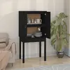 Image de vidaXL Buffet haut Noir