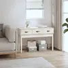 Image de Table console vidaXL - Blanc 114x40 cm