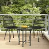 Image de vidaXL Chaises de jardin lot de 2 - Noir