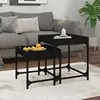 Image de vidaXL Tables d'appoint (2 pcs) - Noir