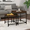 Image de VidaXL Tables d'Appoint 2 pcs Chêne Marron