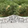 Image de Panier à gabion vidaXL arqué - 2 pcs - 200x30x40/60 cm