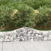 Image de vidaXL Paniers de Gabions Arqué 15 pcs Fer Galvanisé