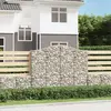 Image de VIDAXL Gabions arqués - 200x30x160/180 cm - Fer galvanisé - 2 pcs