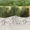 Image de vidaXL Paniers gabions arqués 200x50x60/80 - Fer galvanisé