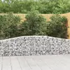 Image de vidaXL Paniers à gabions arqués 400x30x60/80 cm