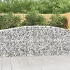 Image de vidaXL Paniers à gabions arqués 2 pcs 400x50x100/120 cm