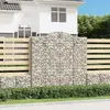 Image de vidaXL Paniers à gabions arqués 6 pcs 200x30x200/220 cm fer galvanisé