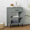 Image de vidaXL Armoire console Oslo - Gris