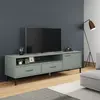 Image de vidaXL Meuble TV OSLO - Gris