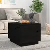 Image de VidaXL Table Basse Noir Pin Massif