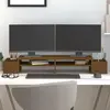 Image de vidaXL Support de moniteur - Marron miel