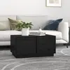 Image de VIDAXL Table Basse Noir 80x50x40 cm