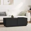 Image de vidaXL Table basse Noir