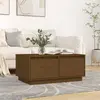 Image de vidaXL Table basse marron miel 80x50x35 cm bois massif de pin