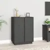 Image de vidaXL Buffet Gris 80 cm - Bois massif de pin