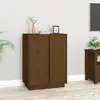 Image de vidaXL Buffet 60x35x80 - Marron miel