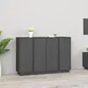 Image de vidaXL Buffet Gris bois de pin massif