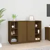 Image de vidaXL Buffet - Marron miel - 80 cm