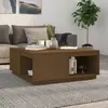 Image de vidaXL Table Basse - Marron Miel 100x101x40.5 cm