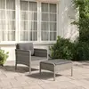 Image de vidaXL Salon de jardin 2 pièces - Gris