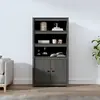Image de vidaXL Buffet haut - Gris