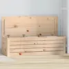 Image de vidaXL Boîte de rangement - Bois massif de pin