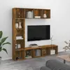 Image de vidaXL Ensemble bibliothèque/meuble TV Chêne fumé