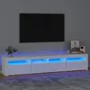 Image de VIDAXL Meuble TV LED - Blanc, 210 cm
