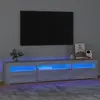Image de vidaXL Meuble TV - Sonoma gris 195 cm LED